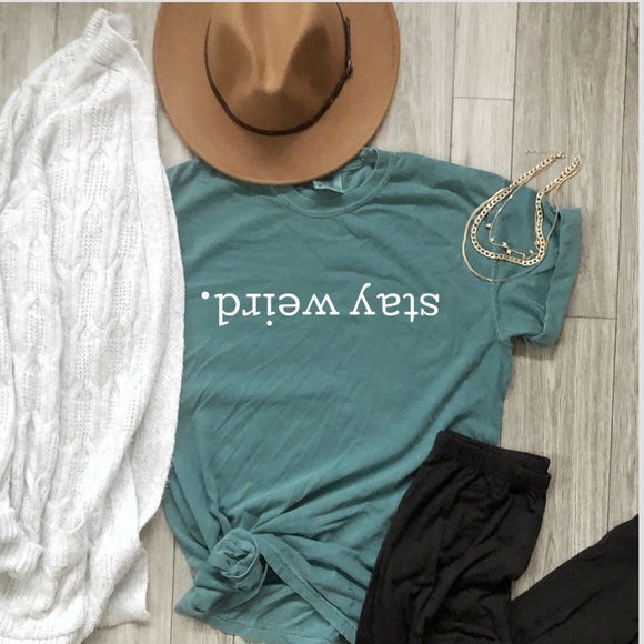 Tops - NEW Stay Weird Graphic Tee Comfort Colors S-3X